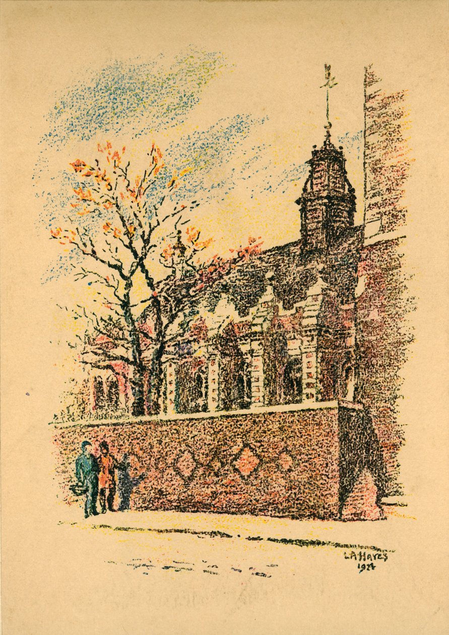 लैम्बेथ पैलेस, 1924। द्वारा ला हेस