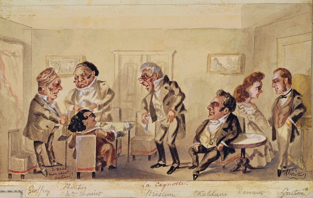 यूजीन Labiche (1815-88) 1864 द्वारा &39;द किट्टी&39; का अधिनियम I द्वारा एल Heritier