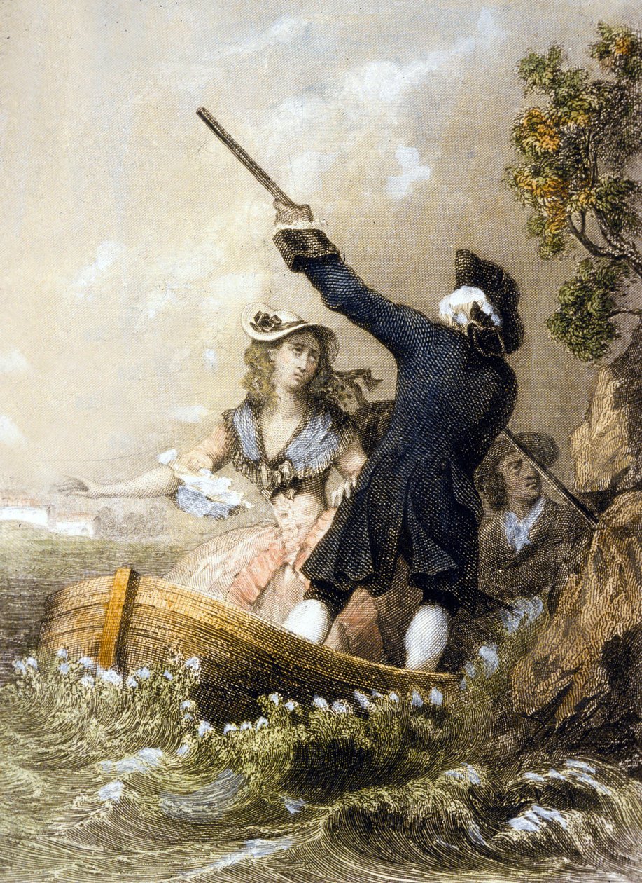 &39;जूली या द न्यू हेलोइज़&39; से चित्रण, c.1852 द्वारा लाकौर लास्ट्यूडियर