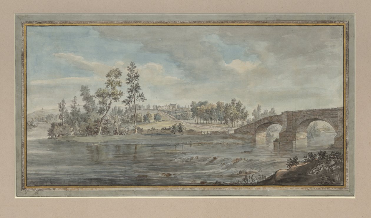 ओज़े ब्रिज, आर्मथवेट, c.1770-80 द्वारा लेडी मैरी लोथर