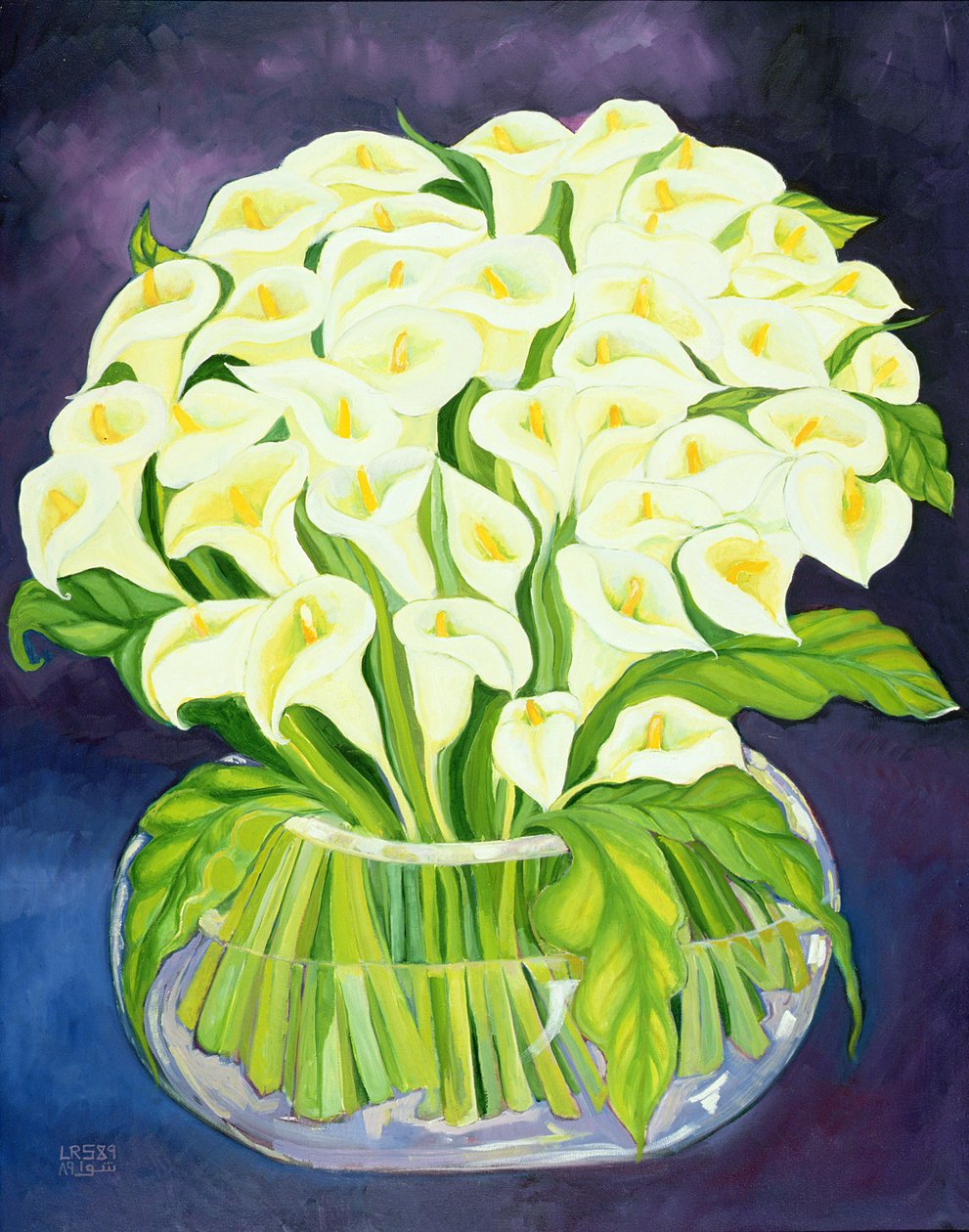 कैला लिली, 1989 (कैनवास पर एक्रिलिक) द्वारा लैला शावा