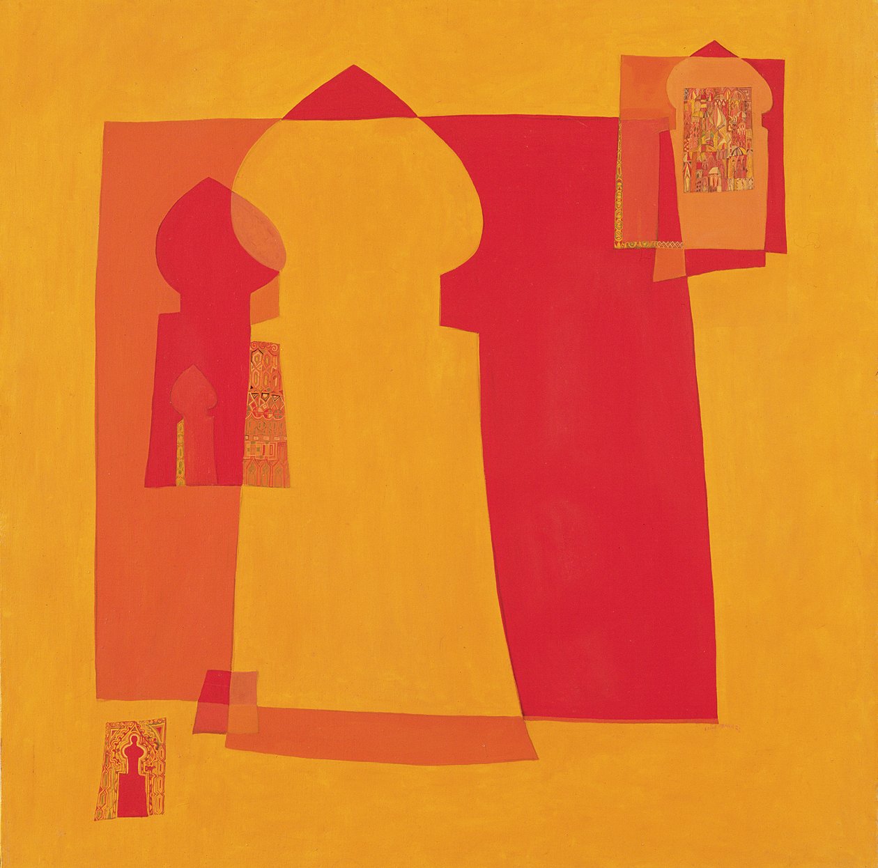 गेट्स, c.1970-02 (प्रिंट) द्वारा लैला शावा
