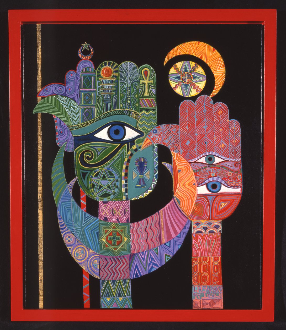 प्रतीक, 1992 (कैनवास पर एक्रिलिक) द्वारा लैला शावा