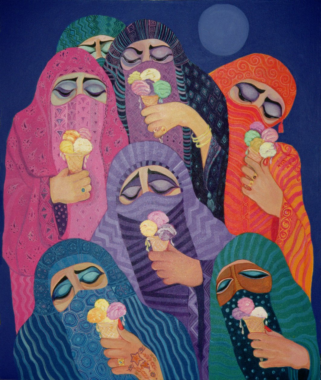 असंभव सपना, 1989 (कैनवास पर एक्रिलिक) द्वारा लैला शावा
