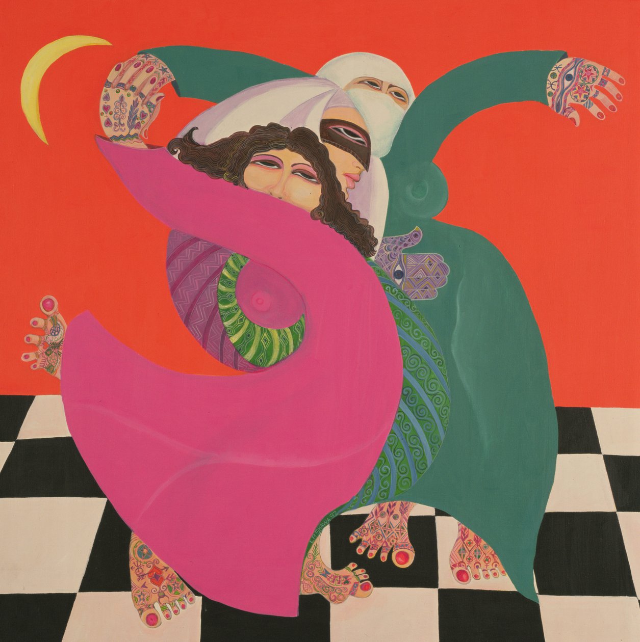 ज़ार I, 1992 (कैनवास पर एक्रिलिक) द्वारा लैला शावा