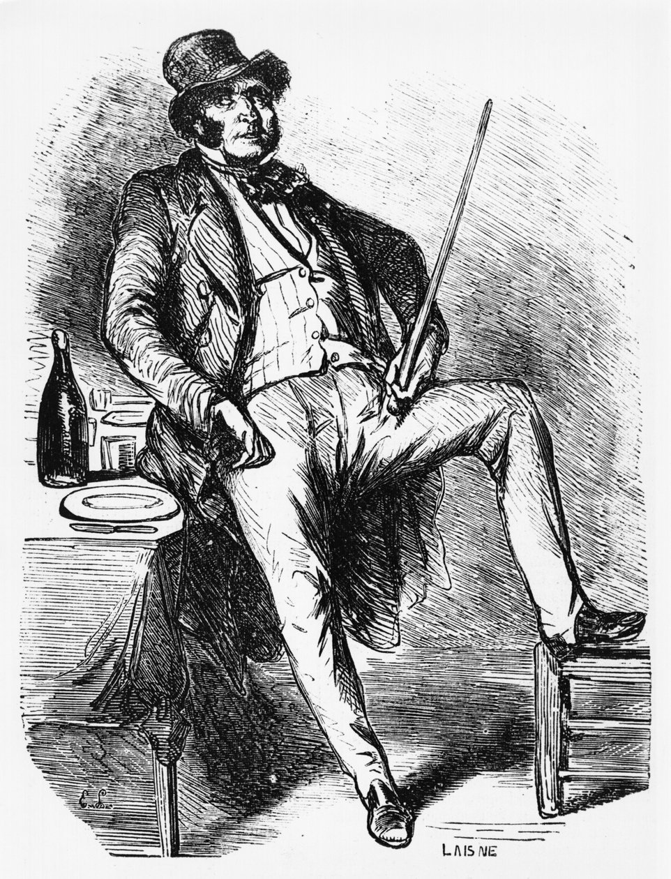वैटरिन, होनोर डी बाल्ज़ाक (1799-1850) द्वारा &39;फादर गोरीट&39; का चित्रण द्वारा Laisne