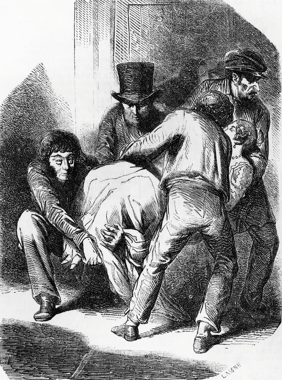 ह्यूमन कॉमेडी नामक मल्टी-वॉल्यूम संग्रह से हॉनर डी बाल्ज़ैक (1799-1850) का उपन्यास, डचेस ऑफ लैंगेस के लिए चित्रण, लाइसेन द्वारा उत्कीर्णन द्वारा लाईसने लाइस्ने