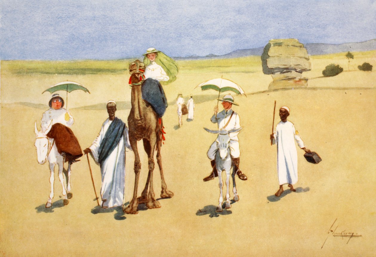 1908 के &39;द लाइट साइड ऑफ़ इजिप्ट&39; से, पिरामिड का दौर द्वारा लांस ठाकरे