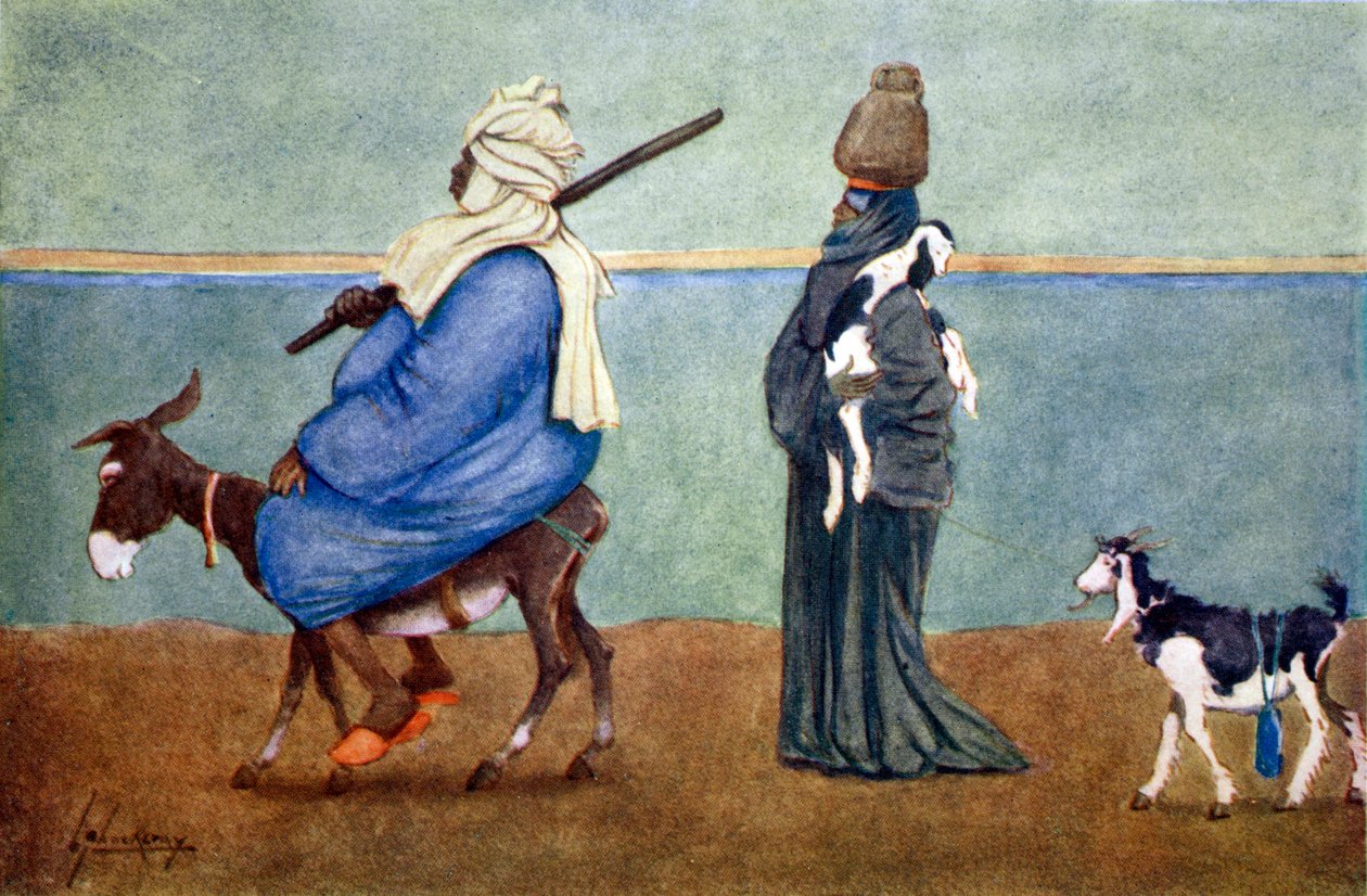 ए नाइल स्काई लाइन, 1908। द्वारा लांस ठाकरे