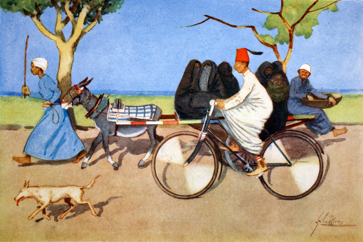 'प्राचीन और आधुनिक', 1908। द्वारा लांस ठाकरे