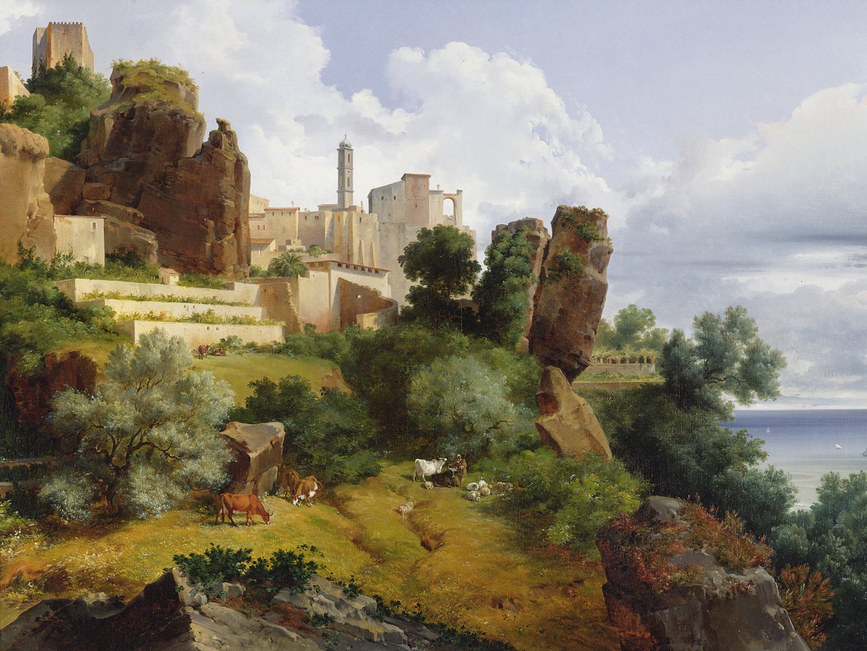 Roquebrune लैंडस्केप द्वारा लैंसलॉट थियोडोर टर्पिन डी क्रिसे