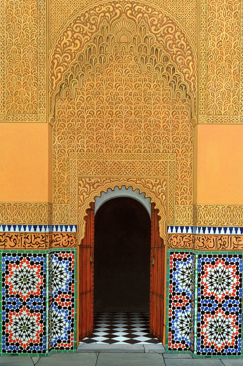 डोर, माराकेच, 1998 (लिनन पर एक्रिलिक) द्वारा लैरी स्मार्ट