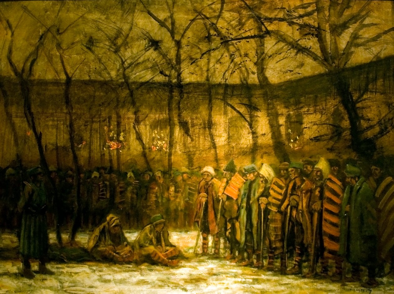 युद्ध कैदी अंग्रेजी में हैं: Christmas_of_the_Prisoners_of_Warn द्वारा लास्ज़लो मेद्यांसज़स्की