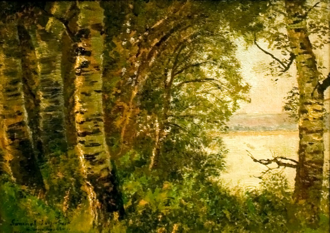 Toparti taj fakkalnEnglish: Lakeside_View_with_Treesn द्वारा लास्ज़लो मेद्यांसज़स्की