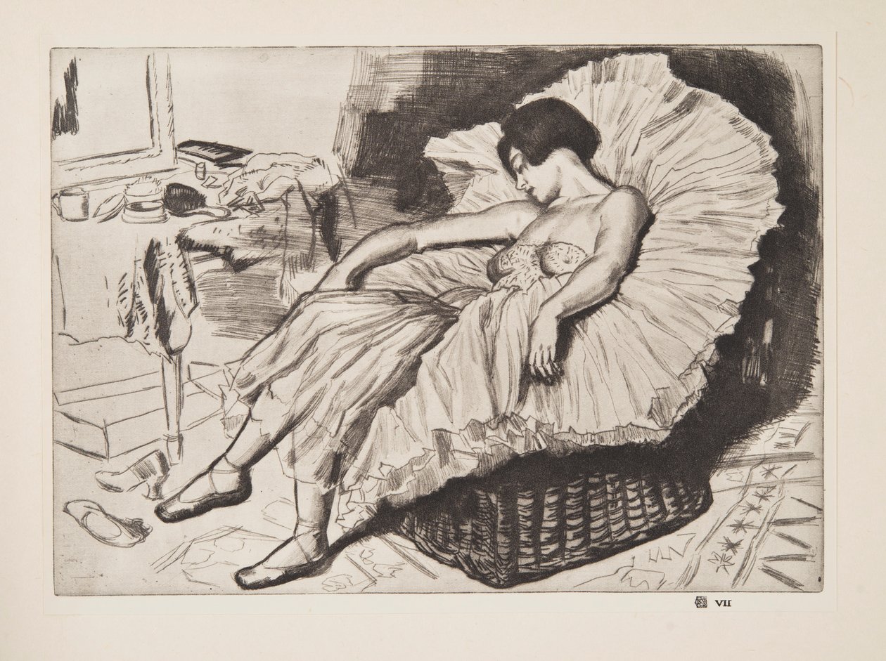 डांसर स्लीपिंग, पब। 1925. द्वारा लौरा नाइट