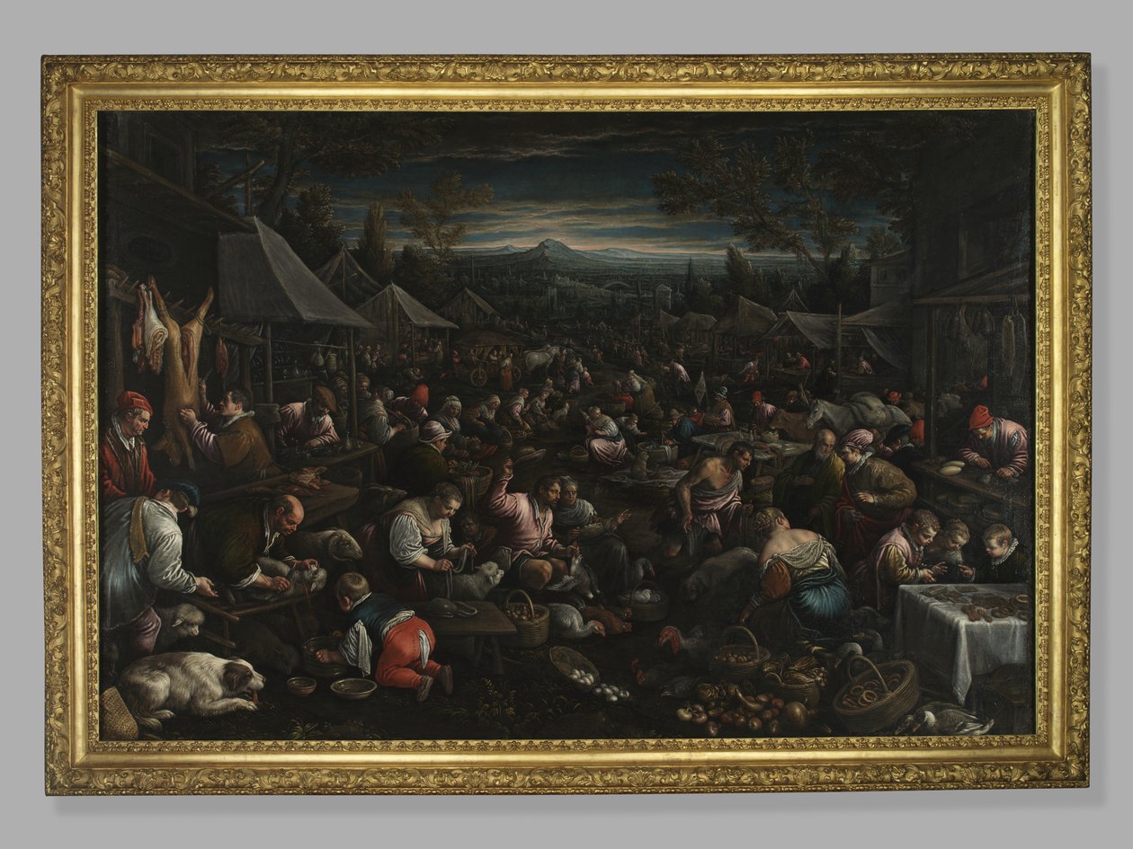 छोटा बाजार, c.1580-82 द्वारा लिएंड्रो डा पोंटे बैसानो
