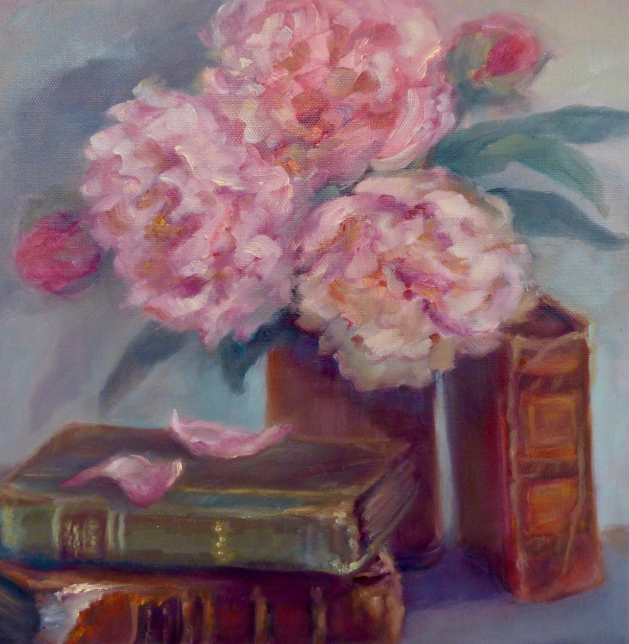 Peonies Pink, 2019, द्वारा ली कैम्पबेल