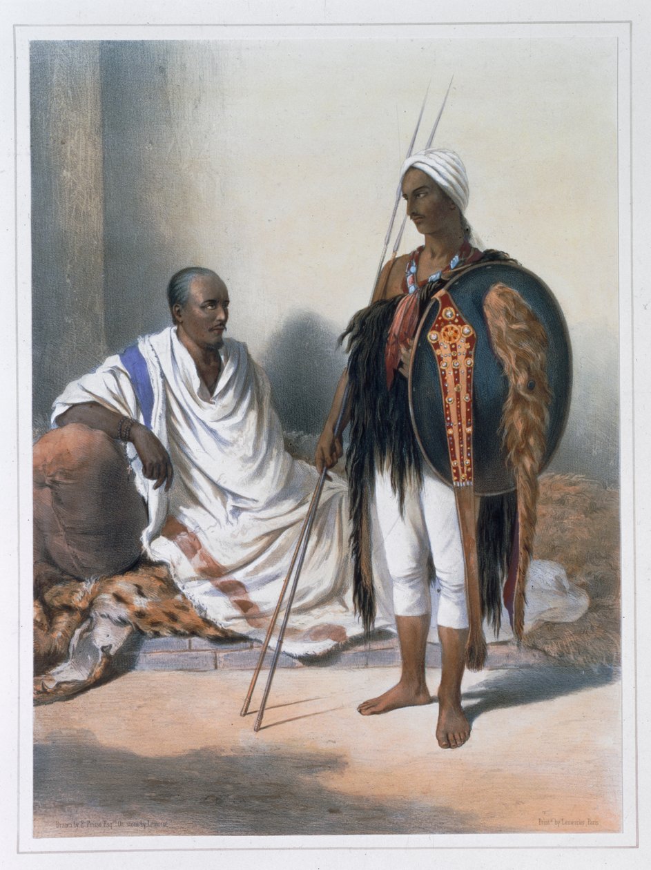 एबिसिनियन पुजारी और योद्धा, 1848 द्वारा लेमोइन