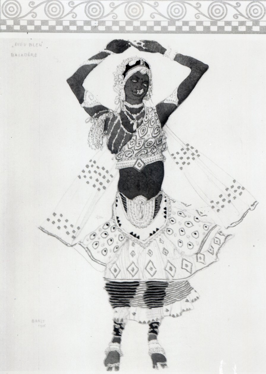 &39;द ब्लू गॉड&39; के लिए डिज़ाइन कॉस्ट्यूम, 1912 द्वारा लियोन बक्स्तो