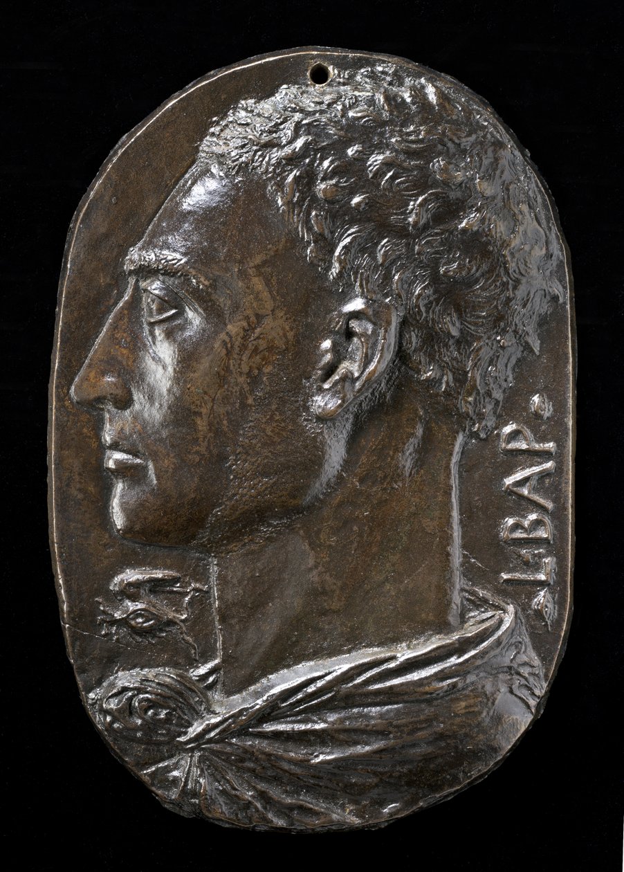 स्व-पोर्ट्रेट, c.1435 (कांस्य) द्वारा लियोन बत्तीस्टा अल्बर्टी