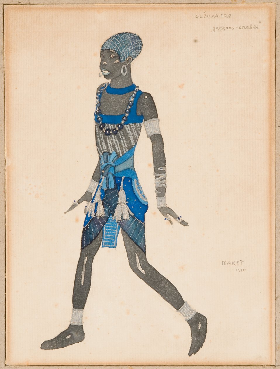 "क्लियोपेट्रा" के लिए एक पोशाक डिजाइन, 1910 द्वारा लियोन बक्स्तो