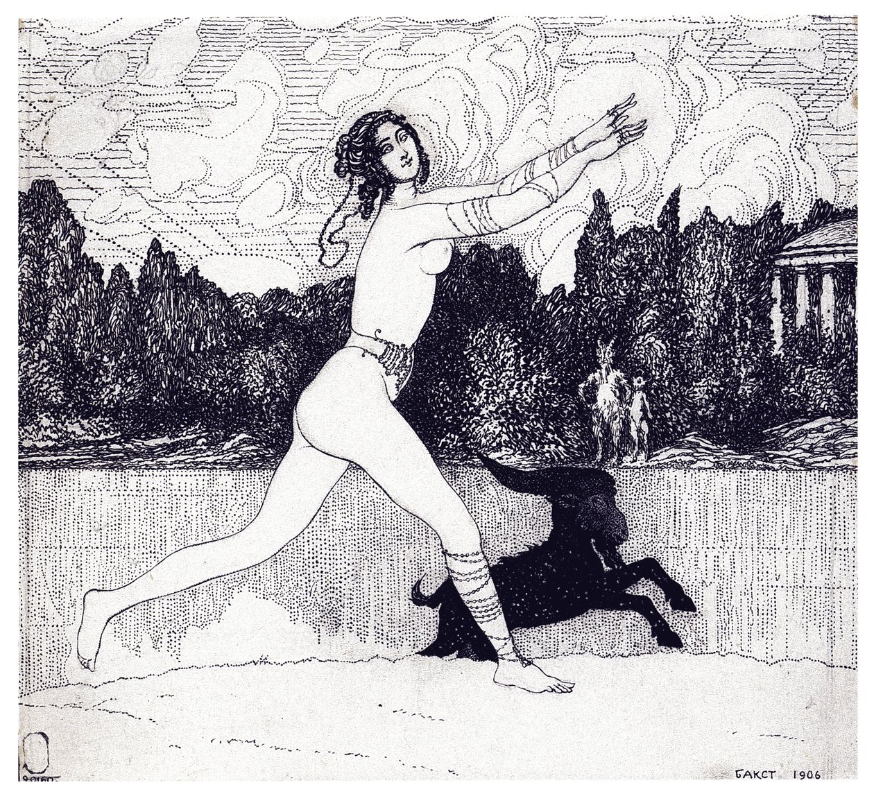 प्राचीन दृष्टि पत्रिका Zolotoe Runo 1906 नंबर 4, 1906 द्वारा लियोन बक्स्तो