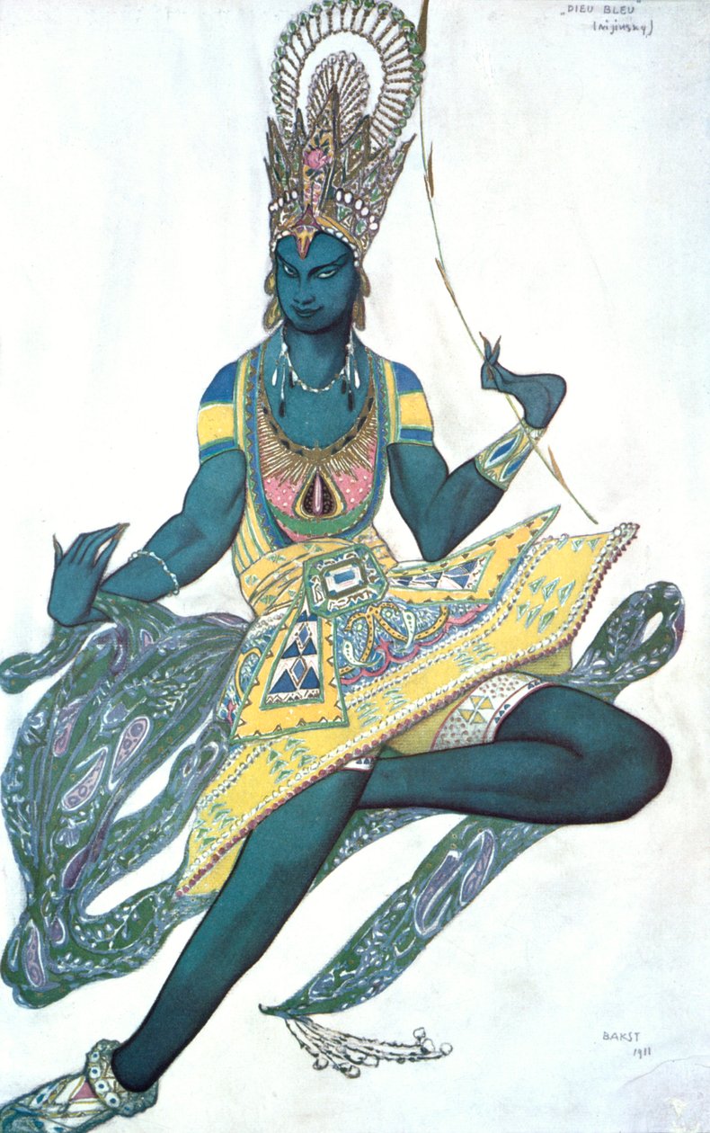 द ब्लू गॉड द ब्लू गॉड, बैले पोशाक डिजाइन, 1911 द्वारा लियोन बक्स्तो