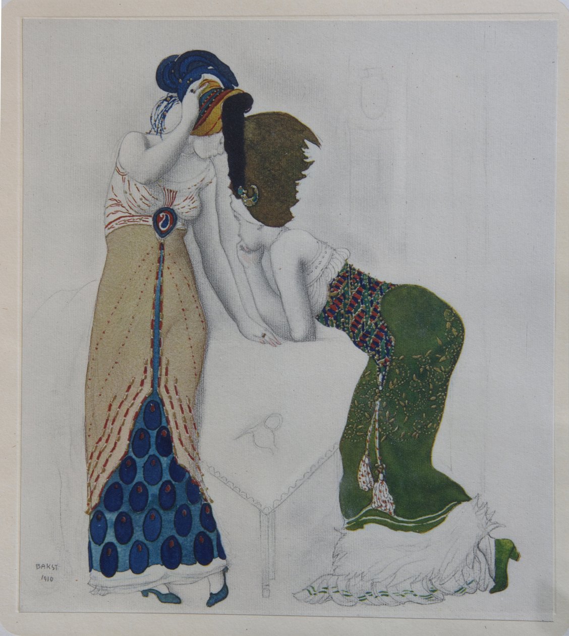 वुमन इन ओरिएंटल ड्रेस, 1910 द्वारा लियोन बक्स्तो