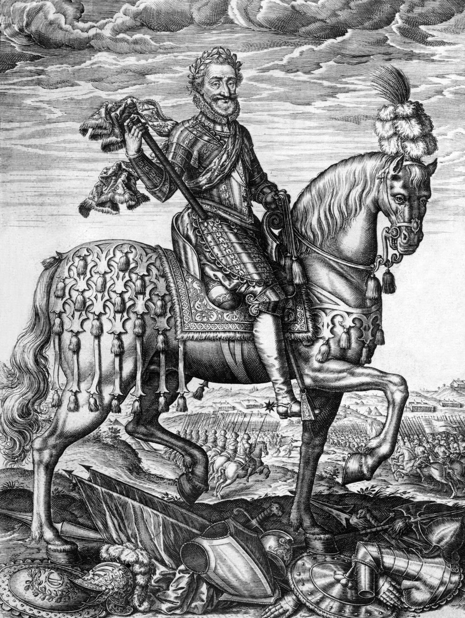 हेनरी चतुर्थ (1553-1610) 1589-1610 में फ्रांसीसी राजा, लियोनार्ड गॉल्टियर द्वारा उत्कीर्ण द्वारा लियोनार्ड गॉल्टियर