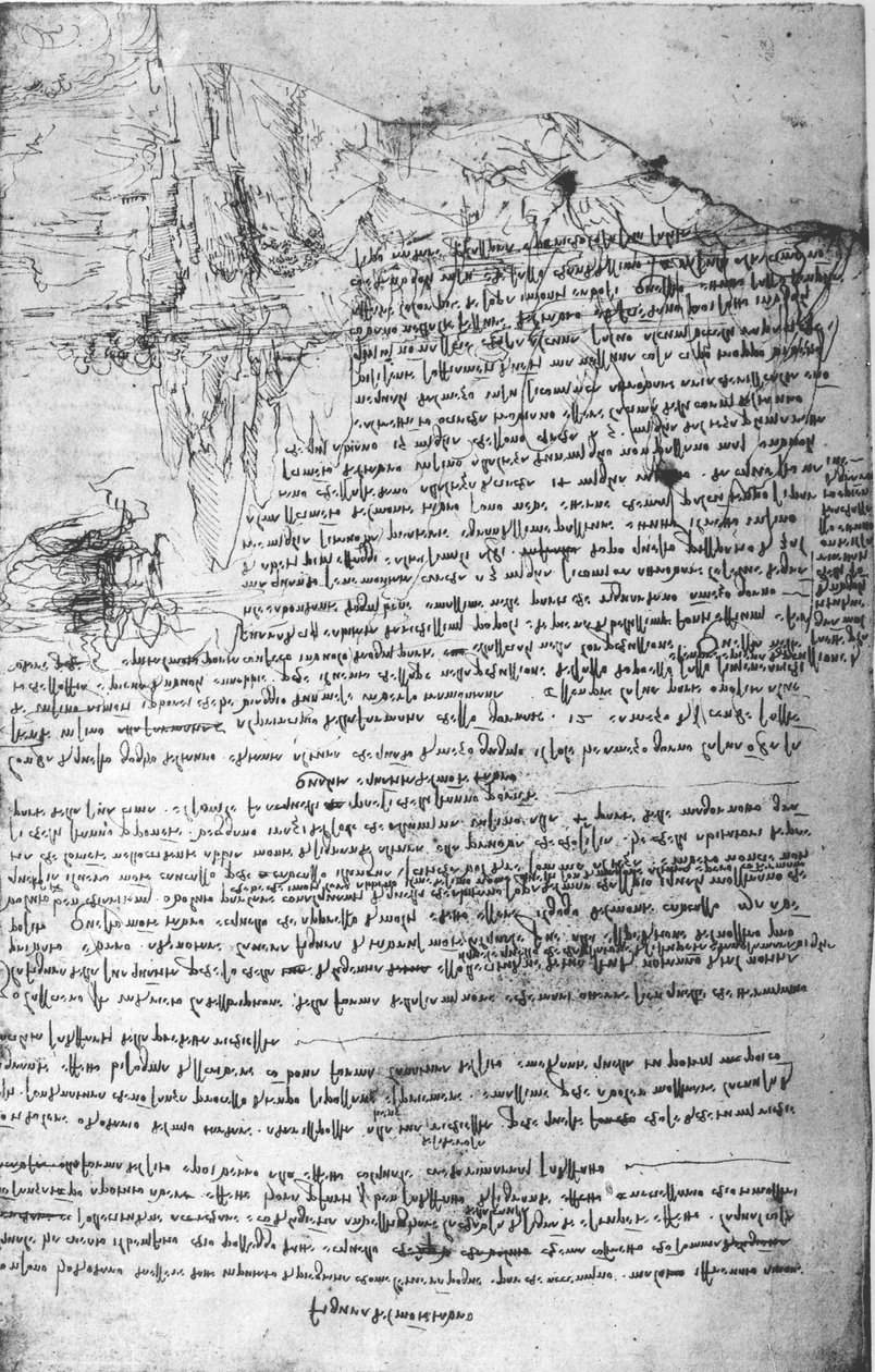 Fol.145v-b, दा विंची की नोटबुक से पेज द्वारा लियोनार्डो दा विंची