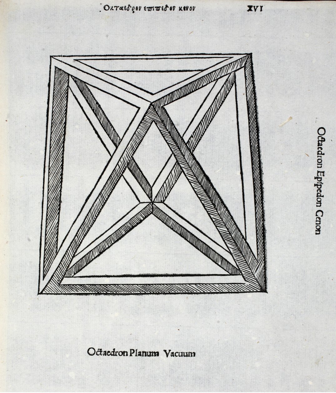 स्तर अपशिष्ट Octocedron, लुका पसिओली (c.1445-1517) द्वारा एक &39;दिव्य अनुपात&39; से, मूल रूप से पब। वेनिस 1509 द्वारा लियोनार्डो दा विंची