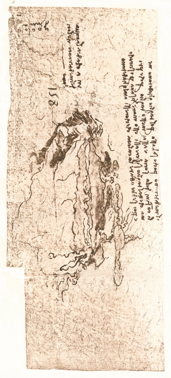 भूमध्य सागर का प्रतिनिधित्व करने वाला एक नक्शा, c1472-c1519 1883 द्वारा लियोनार्डो दा विंची