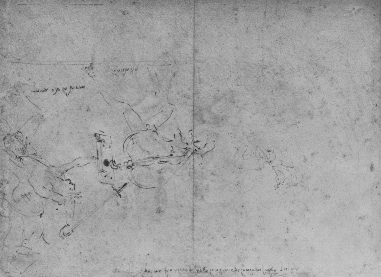 एलेगरी ऑफ फेम अटैकिंग ईर्ष्या, c1480 1945 द्वारा लियोनार्डो दा विंची