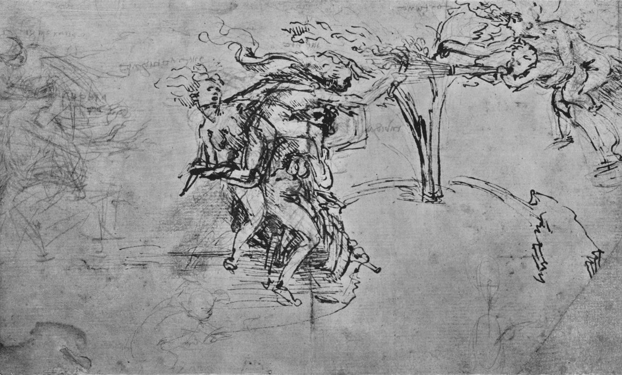 एलेगमेंट ऑफ़ एंगेरटिट्यूड एंड एनवी, c1480 1945 द्वारा लियोनार्डो दा विंची