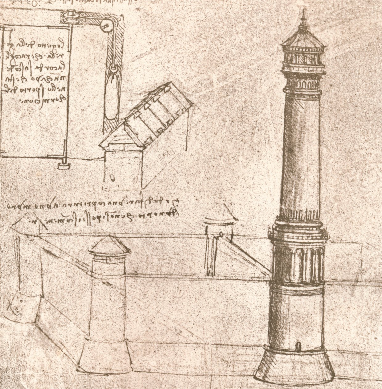महल के लिए वास्तुकला, c1472-c1519 1883 द्वारा लियोनार्डो दा विंची