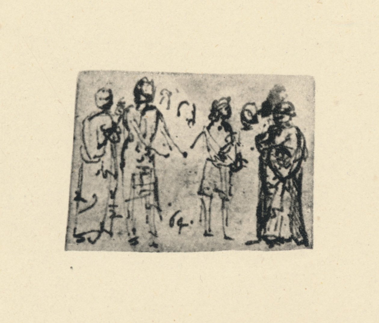 ग्रुप ऑफ फिगर्स, c1480 1945 द्वारा लियोनार्डो दा विंची
