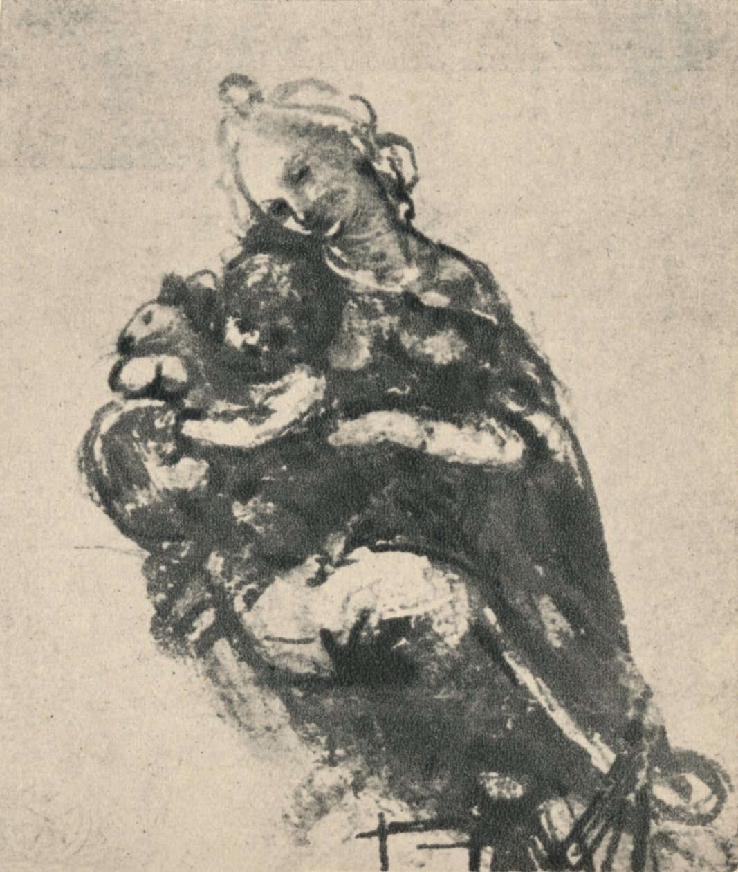 मैडोना एंड चाइल्ड विद ए कैट, c1475 1945 द्वारा लियोनार्डो दा विंची