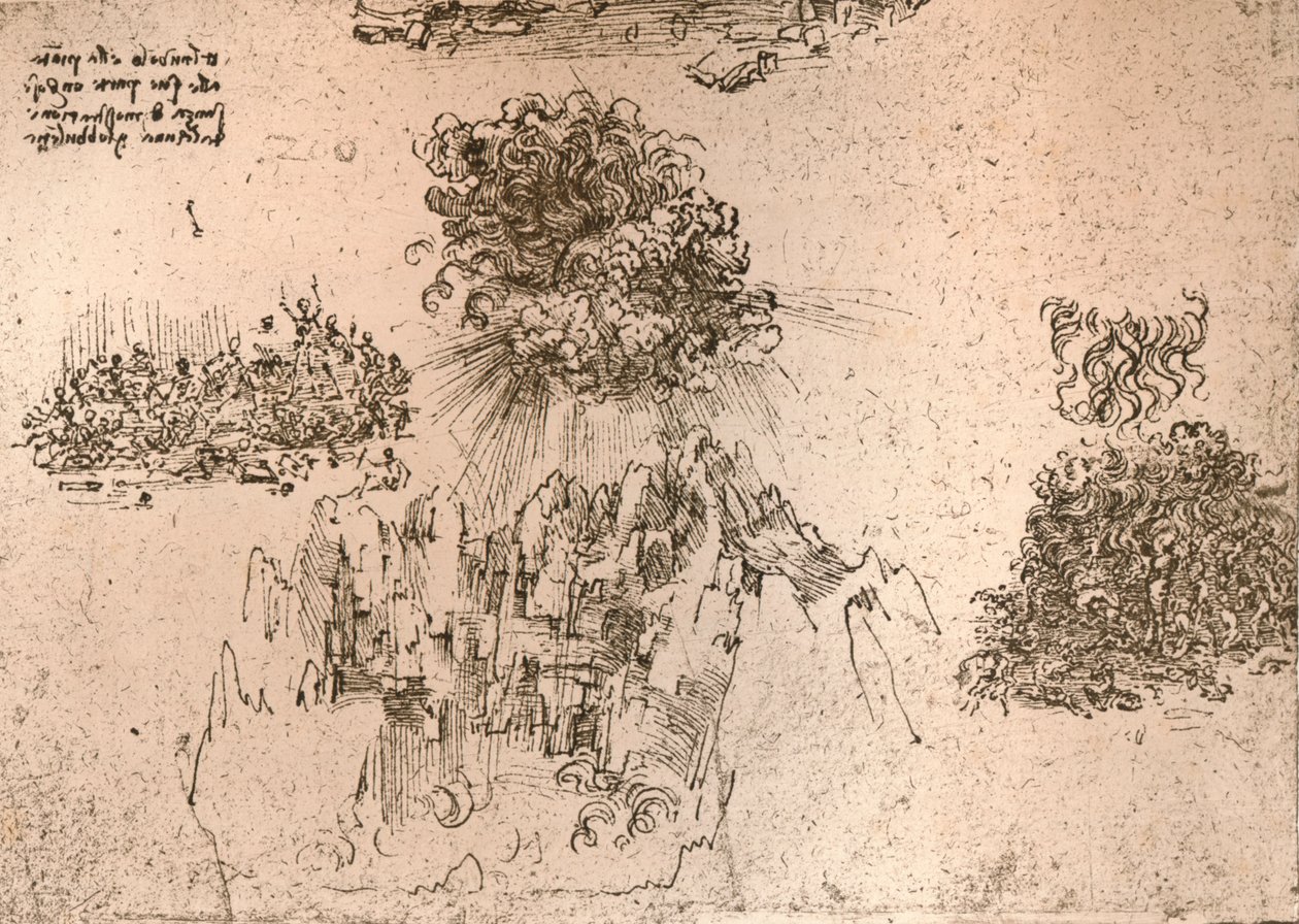 प्राकृतिक घटनाओं का प्रतिनिधित्व, c1472-c1519 1883 द्वारा लियोनार्डो दा विंची