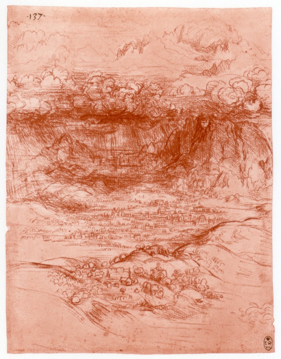 आल्प्स में तूफान, c1503-1505 द्वारा लियोनार्डो दा विंची