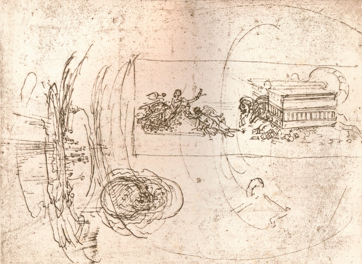 अलौकिक रचनाओं के लिए अध्ययन, c1472-c1519 1883 द्वारा लियोनार्डो दा विंची