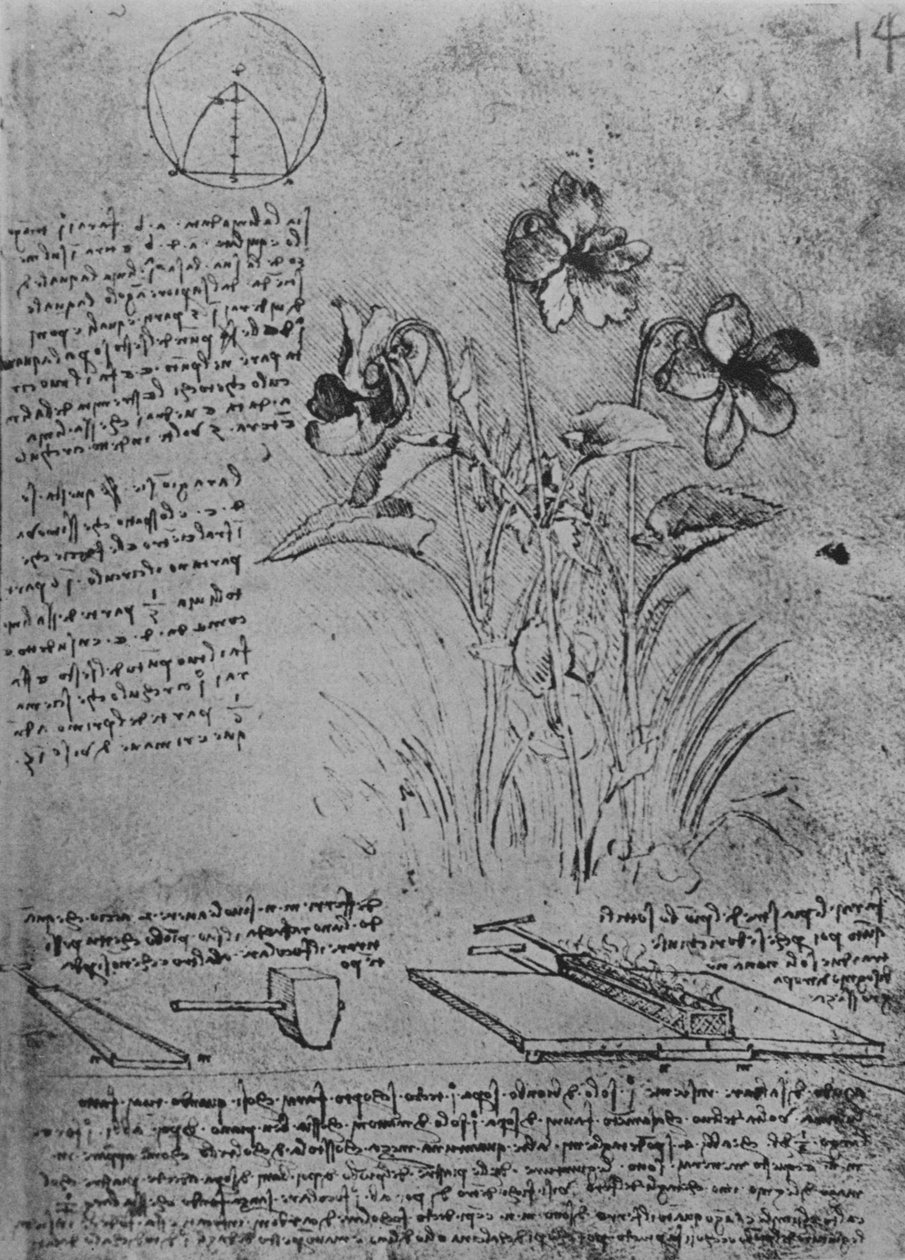 वायलॉस और मेथड्स ऑफ सोल्डरिंग लीड रूफ का अध्ययन, c1480 1945 द्वारा लियोनार्डो दा विंची