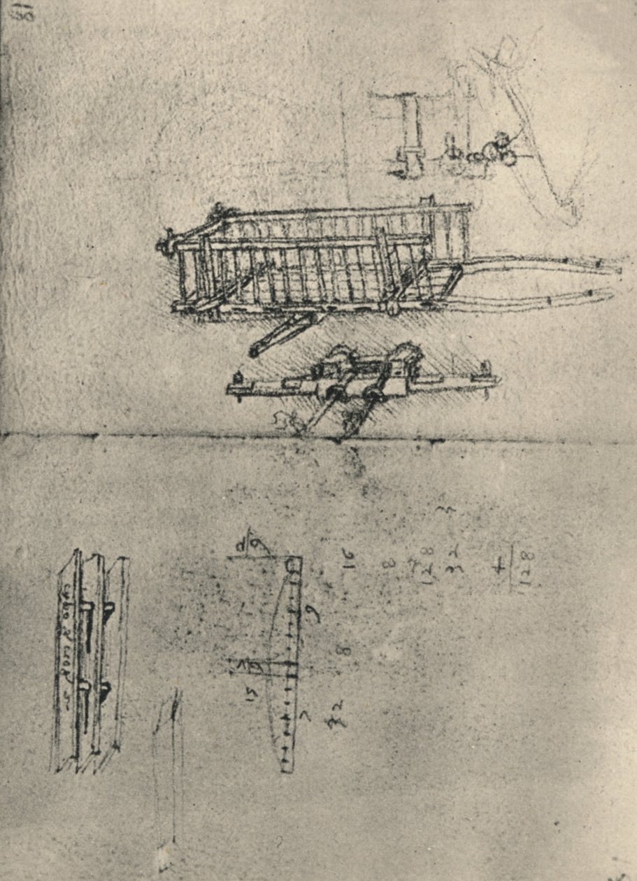 कार्ट का अध्ययन, आदि, c1480 1945 द्वारा लियोनार्डो दा विंची