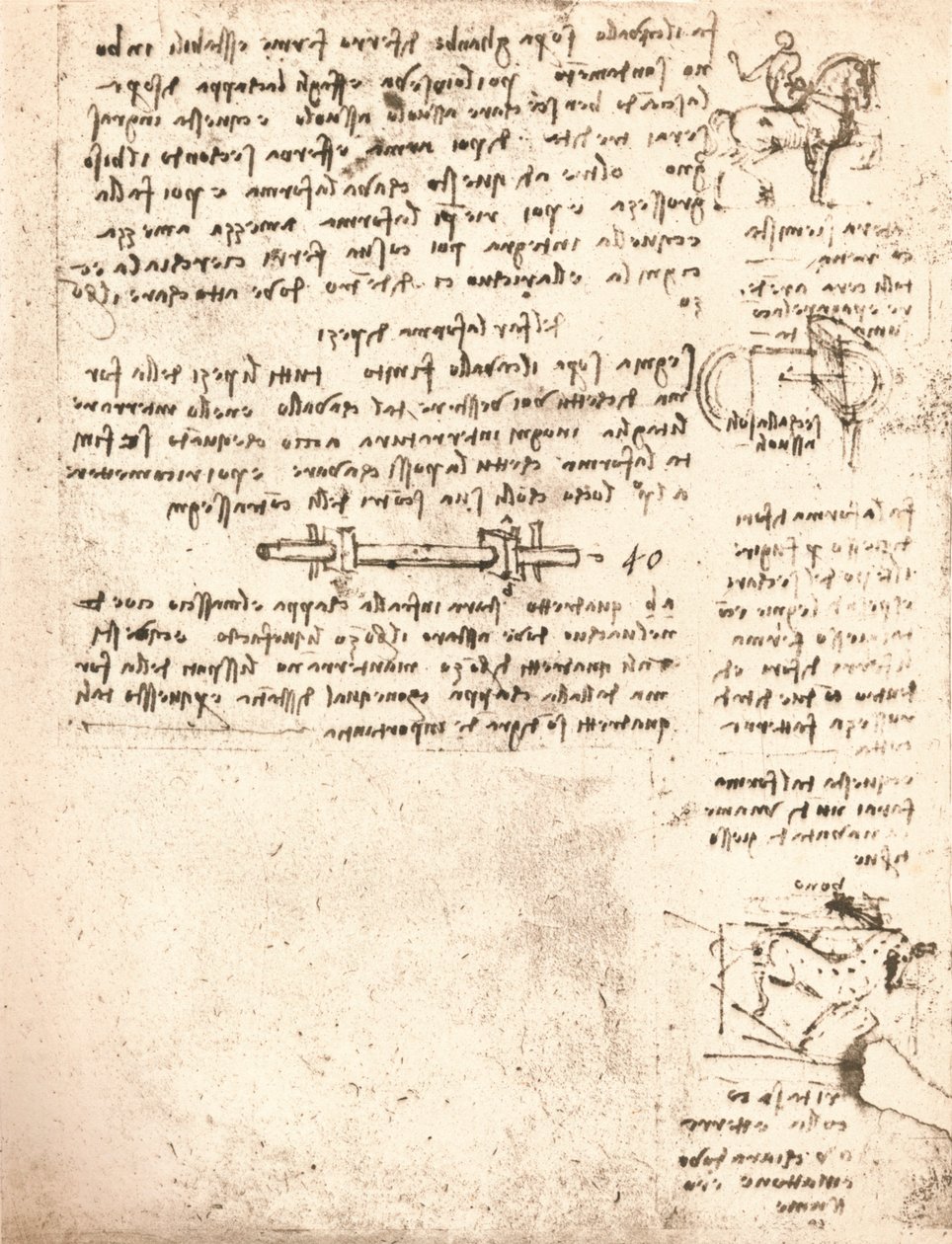 Sforza स्मारक के लिए अध्ययन, c1482-c1499 1883 द्वारा लियोनार्डो दा विंची