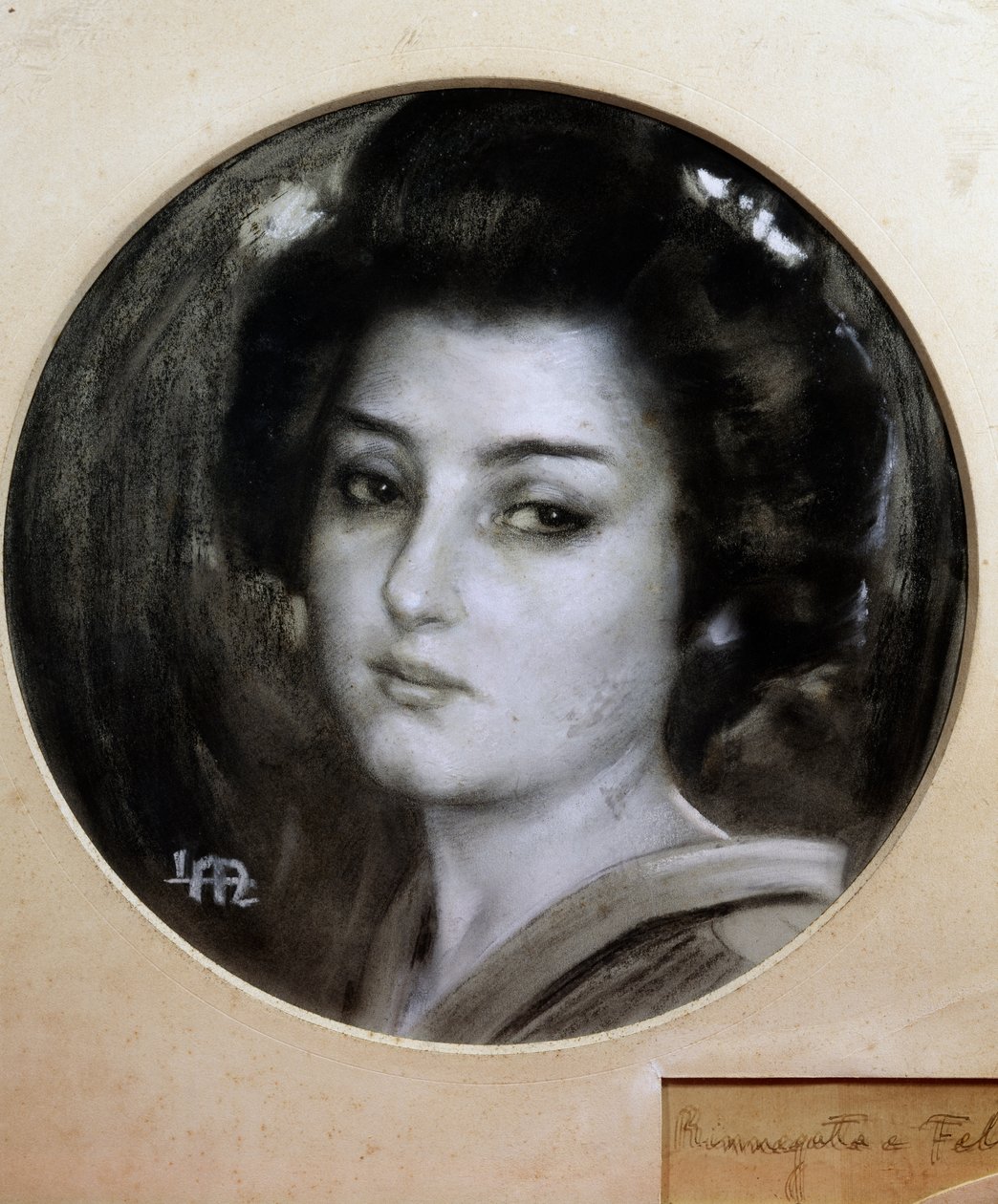 मैडम बटरफ्लाई, इसी नाम के ओपेरा के लिए लियोपोल्डो मेट्लिकोविट्ज़ (1868-1944) द्वारा स्केच द्वारा जियाकोमो पुक्किनी द्वारा लियोपोल्डो मेटलिकोवित्ज़