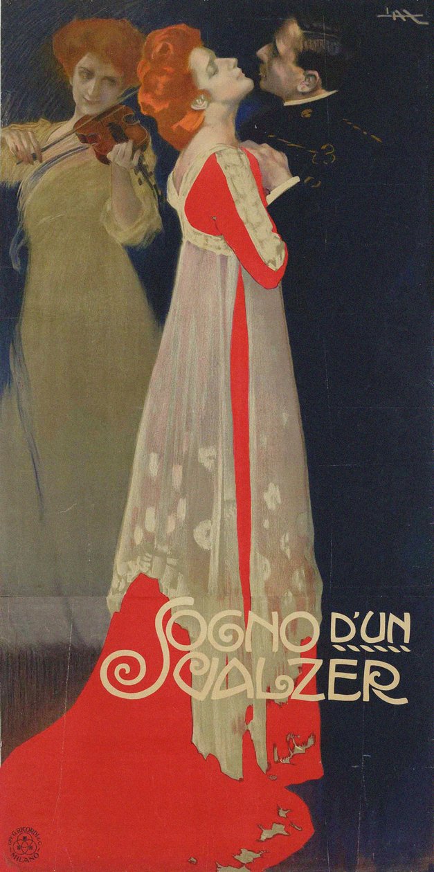 एक वाल्ट्ज का सपना, 1910। द्वारा लियोपोल्डो मेटलिकोवित्ज़