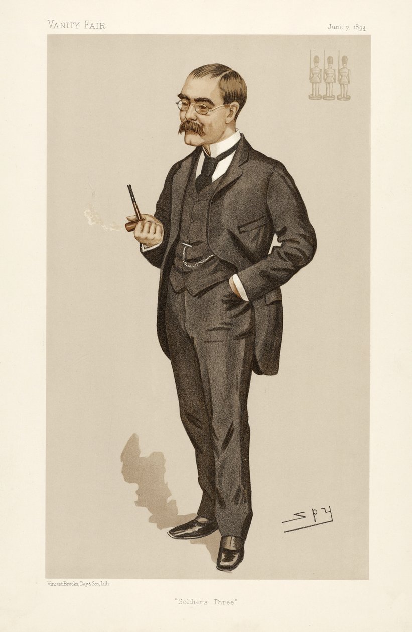 रुडयार्ड किपलिंग (1865 - 1936), वैनिटी फेयर, पब से। 1894 (रंग लिथोग्राफ) द्वारा लेस्ली मैथ्यू वार्ड