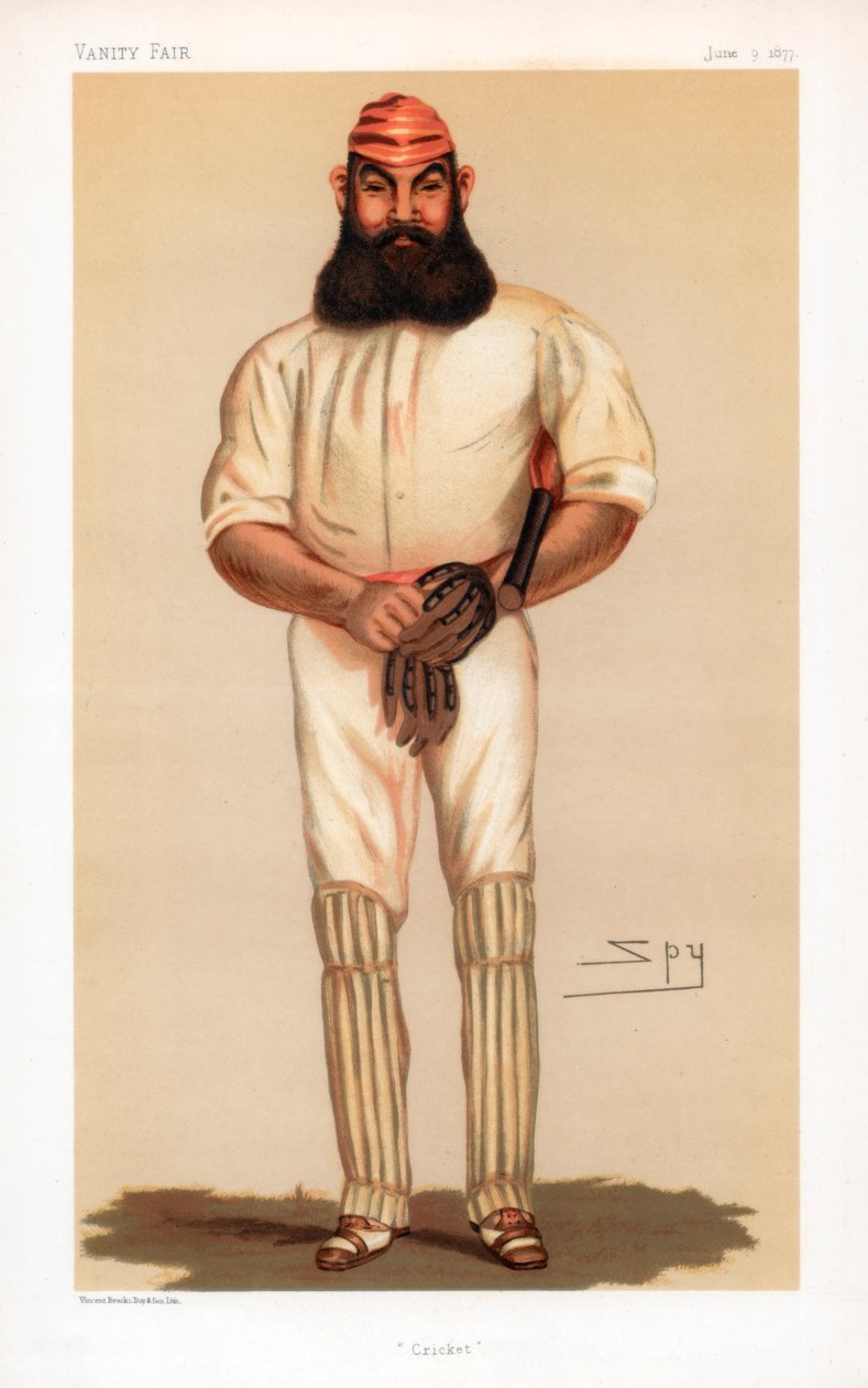 क्रिकेट, 1877। द्वारा लेस्ली मैथ्यू वार्ड