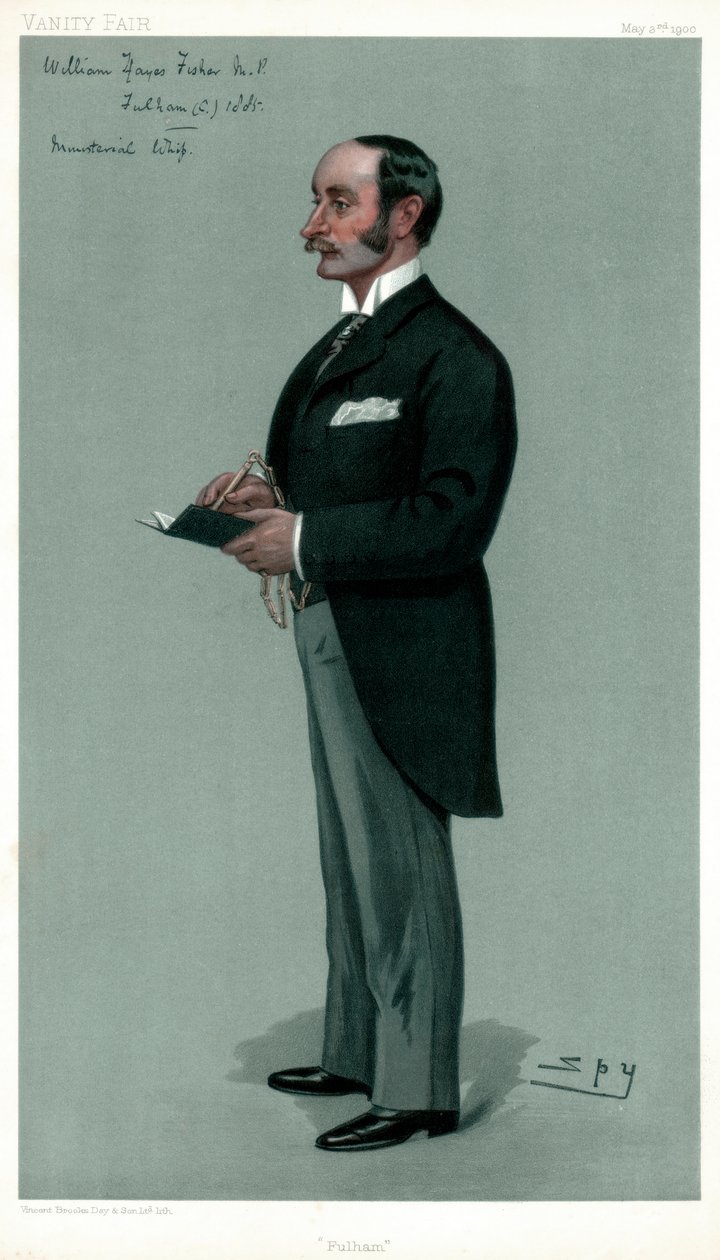 फुलहम, विलियम हेस फिशर, ब्रिटिश राजनीतिज्ञ, 1900। द्वारा लेस्ली मैथ्यू वार्ड