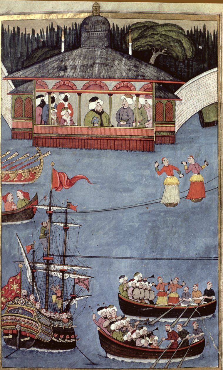 टीएसएम A.3593 सुल्तान अहमद III (1673-1736) से पहले व्हील्बी, सी.1720 द्वारा &39;उपनाम&39; से द्वारा Levni