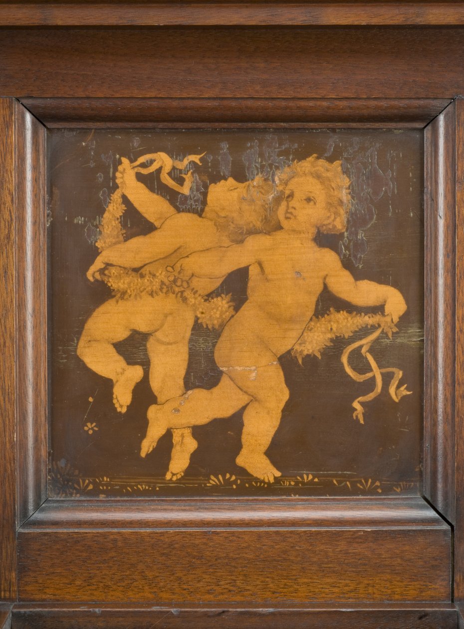 साइडबोर्ड, विवरण, c.1880 (अखरोट) (2972953 भी देखें) द्वारा लुईस फोरमैन डे